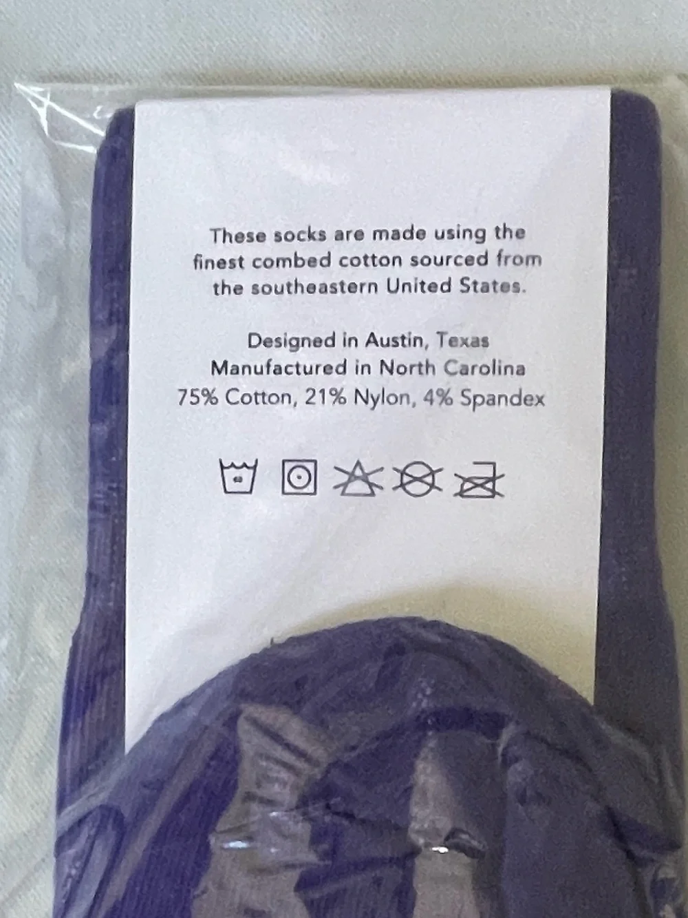 Black Sabbath Purple Crew Socks Henry Logo Cotton Blend Made in USA New